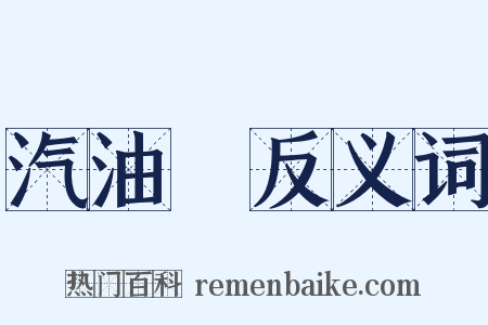 汽油機反义词是什么意思的图片